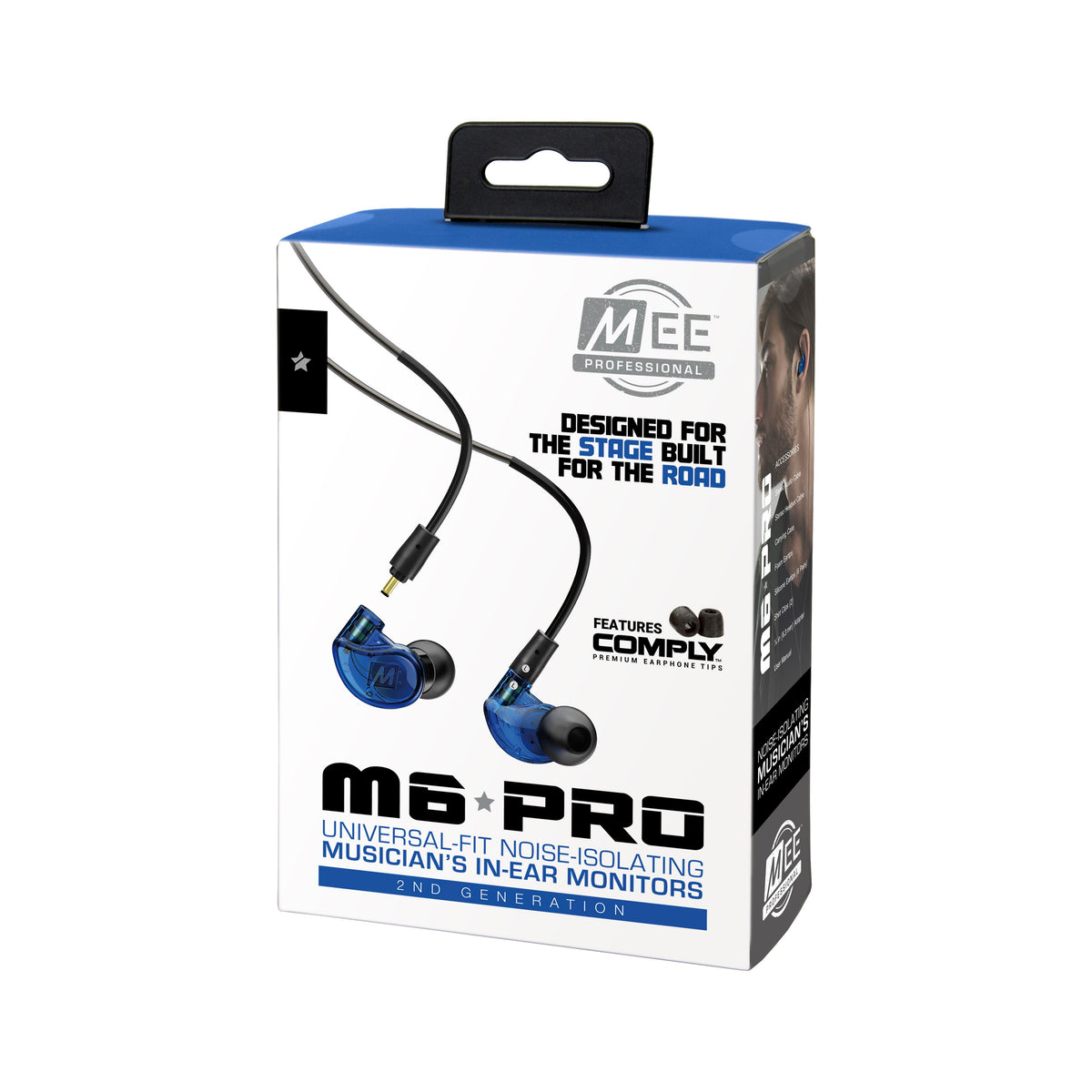 M6 PRO 2nd generation Musicians’ In-Ear Monitors Wired + Wireless Combo  Pack – includes stereo audio cable and Bluetooth audio adapter