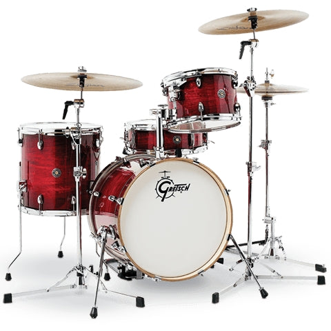 Gretsch - Catalina Club 4-Piece Drum Shell Pack w/ 18" Bass Drum - Gloss Crimson Burst