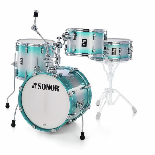 Sonor - AQ2 Bop 4-piece Shell Pack with Snare - Aqua Silver Burst (USED)