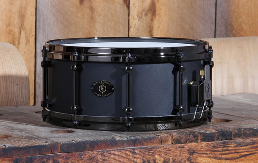 Noble & Cooley - Alloy Classic Aluminum 6x14 Snare Drum Black with Die Cast Hoops