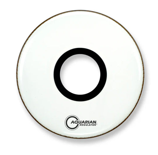 Aquarian Drumheads - Regulator Center Port Resonant Gloss White