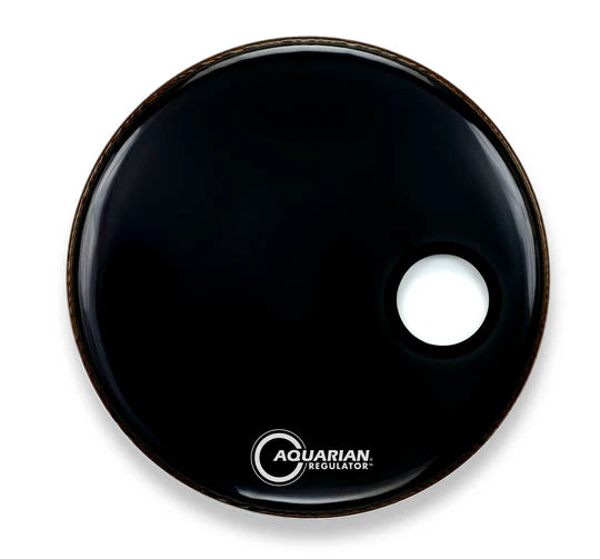 Aquarian Drumheads - Regulator Rsm Offset Hole Gloss Black