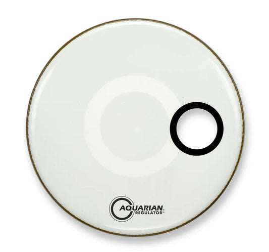 Aquarian Drumheads - Regulator RSM Offset Hole Gloss White